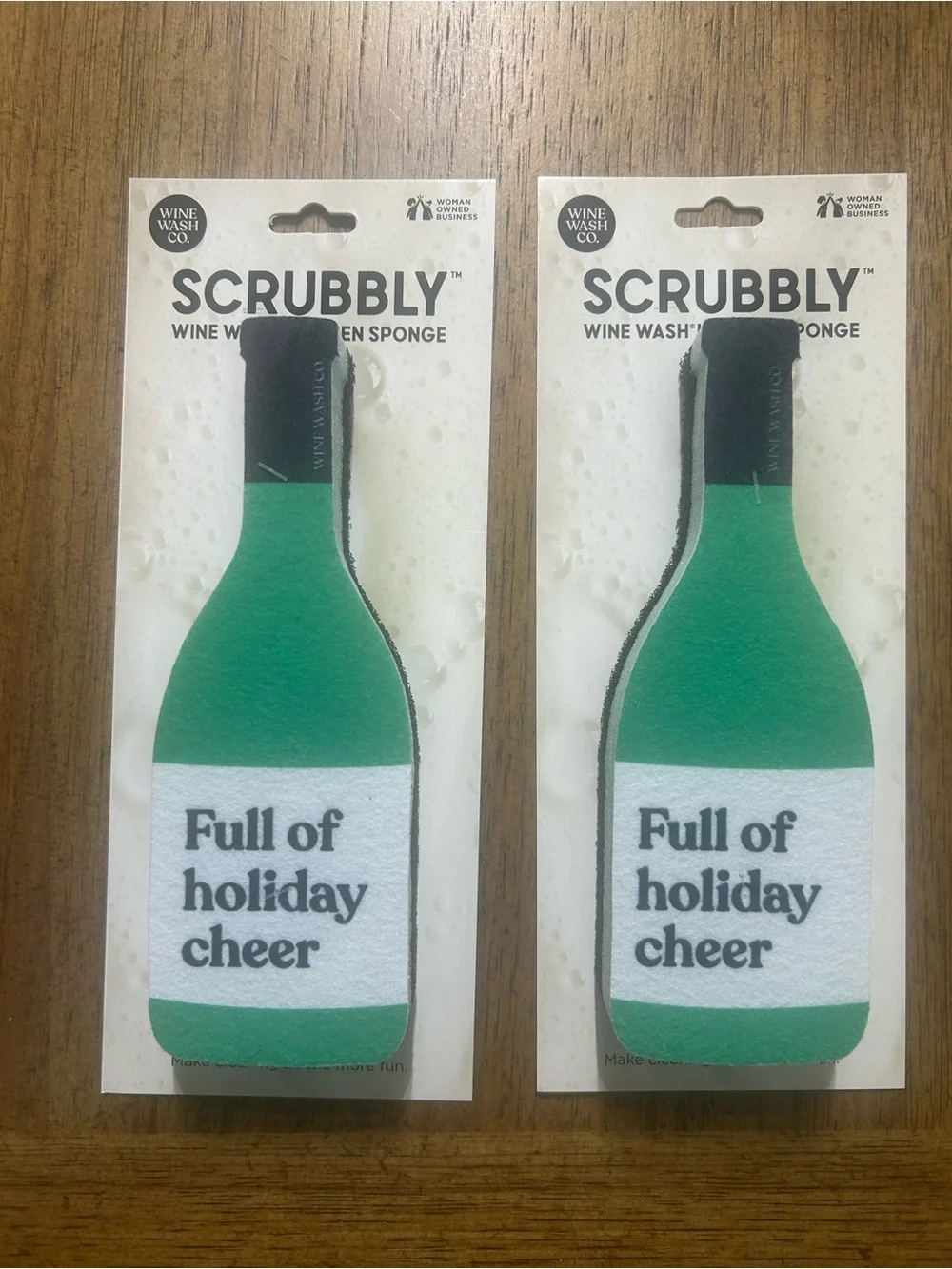 “Full of holiday cheer” 🍷 🧽 kitchen sponges 🆕